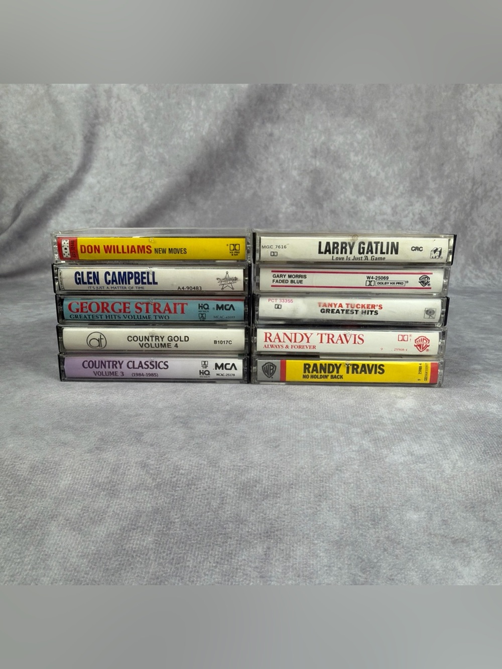 VTG Country Cassette Tape Lot 10 George Strait Randy Travis Tanya Tucker & More